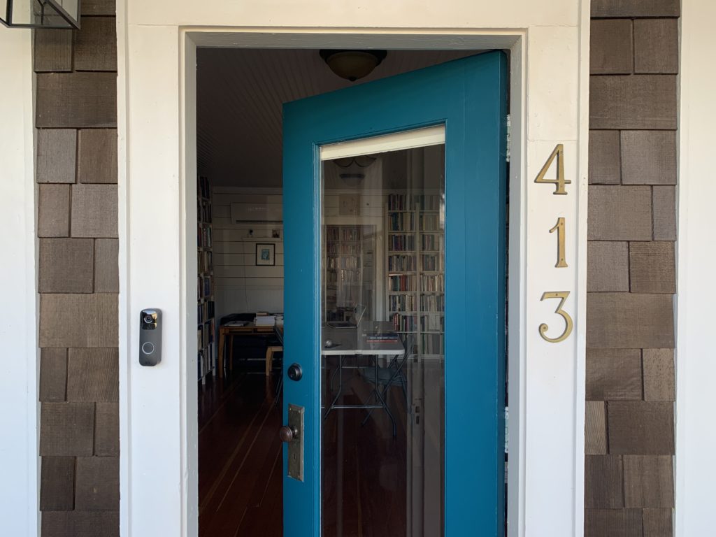 An image of the front door to the Celestial Arts Education Library